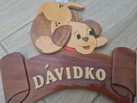 Drevená tabuľka pre,