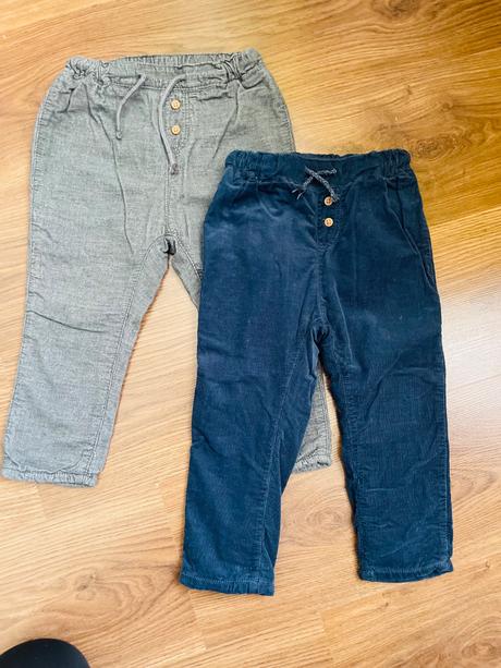 Podšité h&m nohavice., h&m,92