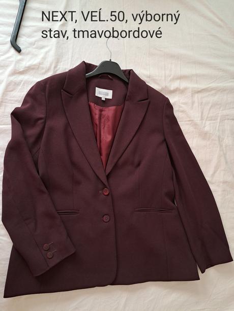 Sako bordové, v.50, next,50