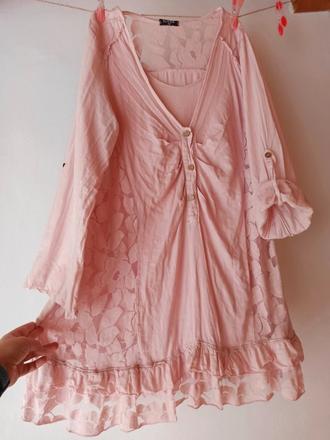 Ľanové šaty, tunika, 46