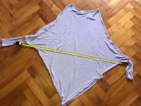 Fialové tričko - asymetrické, bonprix,44