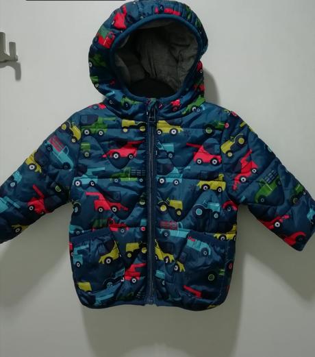 Zimná bunda s autami, marks & spencer,68