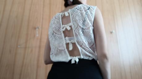 Dámske čipkované tričko m/l, gate,m