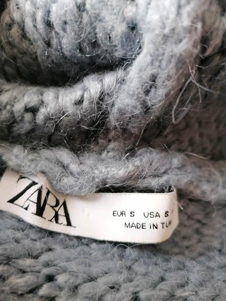 Hrubý pulover s volánom, zara,s