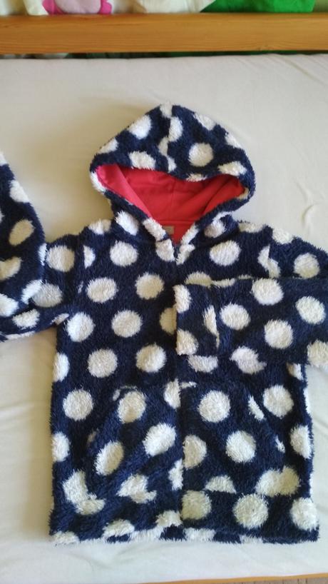 Bodkovaná chlpatá mikina, tu,140