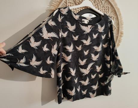 Blúzka s odhalenými rukami h&m, h&m,m
