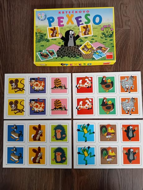 Puzzle a pexeso krteček, 