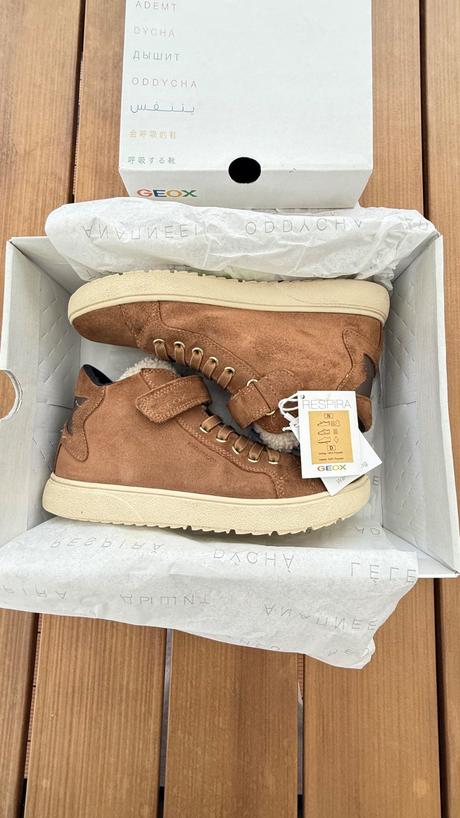 Kožené sneakersy geox respira 25cm, geox,38