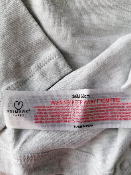 Ružovkaste body, primark,68