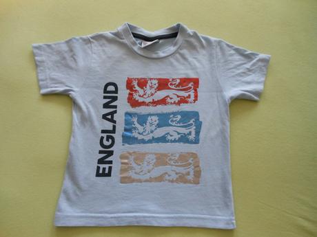 4ks tričko, tielko, kraťasy a klobúk england 86/92, 86