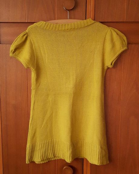 Dámsky zelenožltý svetrík - vestička, promod,s