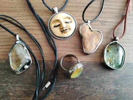 Cínované šperky- handmade- výpredaj, 