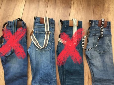 3x dzinsy s trakmi h&m (128), h&m,128