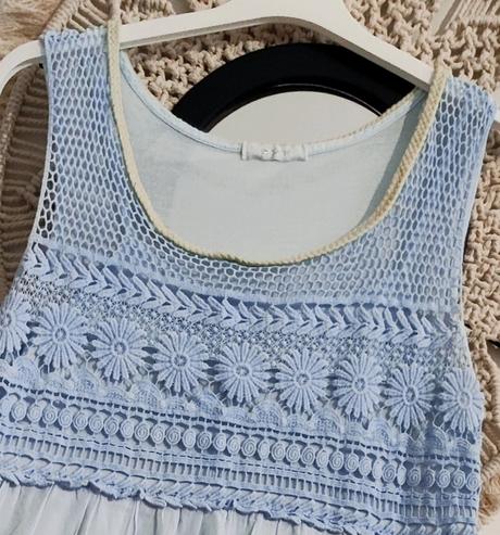 Letné svetlomodré šaty, m