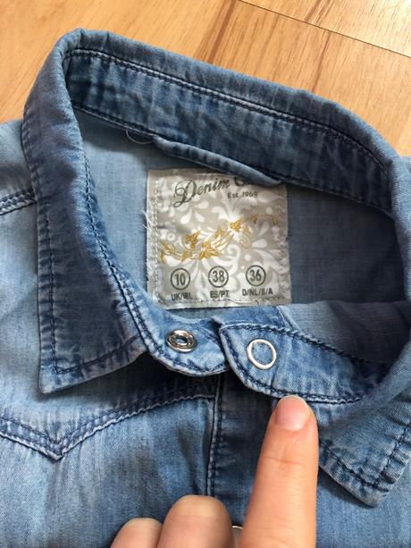 Rifľová košeľa, denim,s