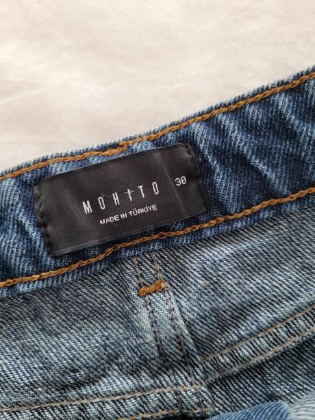 Riflová sukňa, mohito,s