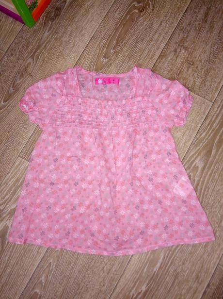 Bavlnene kvetinkove tricko/šaty 110 top stav, just play,110