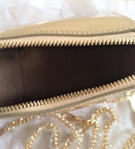 Luxusna zlata small messenger bag ,