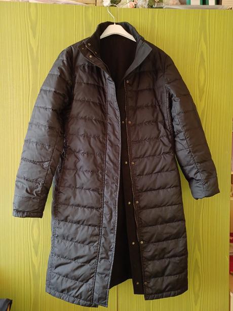 Čierny obojstranný kabát max mara, m