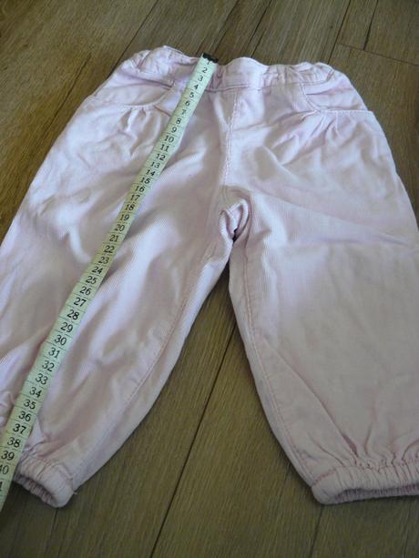 Menčestrové zateplené nohavice, h&m,80