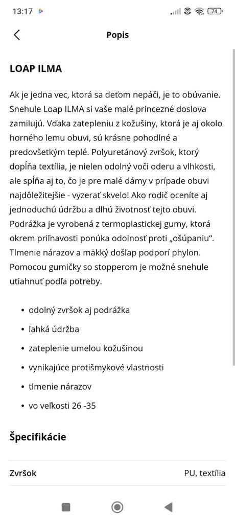 Zimné detské  snehule 30, loap,30