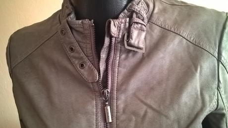 Podšívaná koženková bunda, tom tailor,36