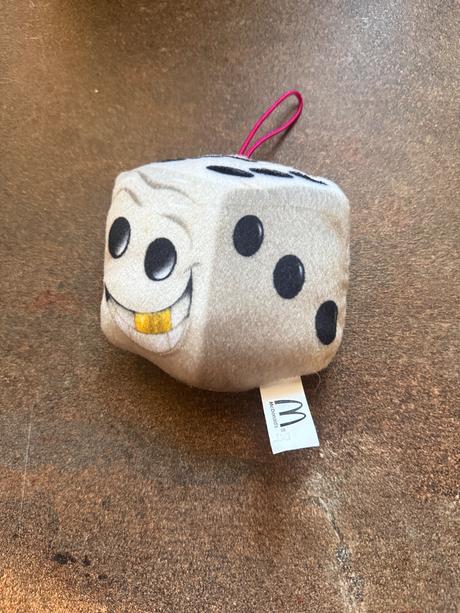 Plyšová kocka hracia kocka, 