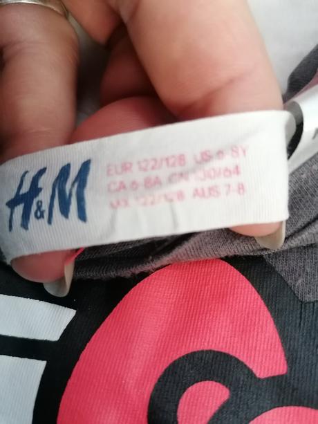 Tričko hello kitty 122/128, h&m,122