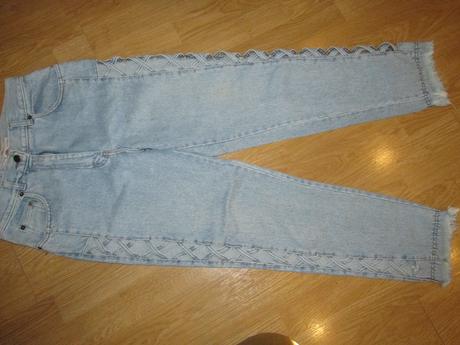 Rifle s mriežkovanými otvormi pozdĺžne nohy v. m, pepe jeans,m