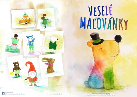 Veselé maľovánky, navrhnuté ilustrátorkou, 
