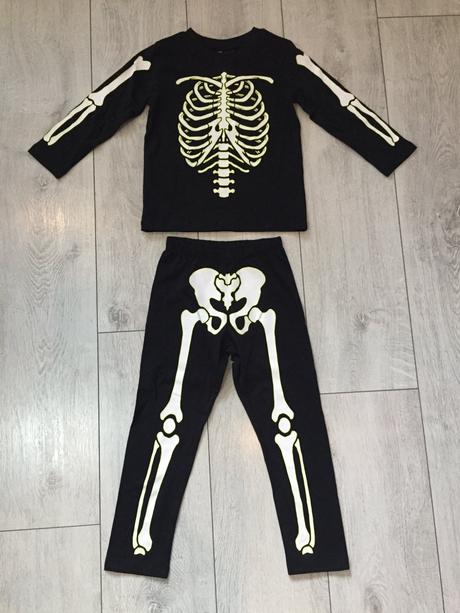 Chlapčenske pyžamo kostra 2-4 roky, h&m,98