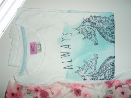 2x tričká,veľ.128, spolu 5 eur, f&f,128