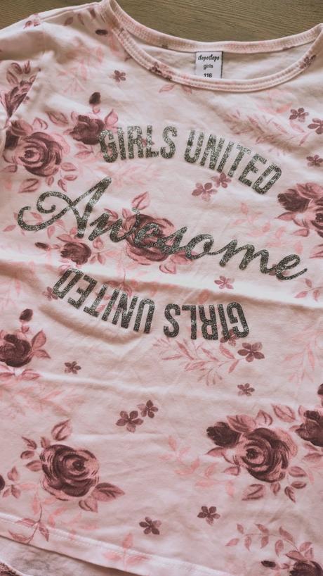 Tričko s ružičkami, len opraté, takko,116