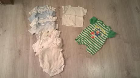 Letné body + overal - balík 9 ks - chlapec- č.56, 50–62