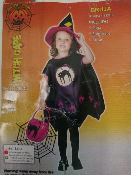 2dielny kostým čarodejnica s klobúkom bruja, 80-92, 