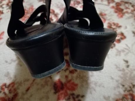 Sandály 42 čierno-hnedé s poštou, 42