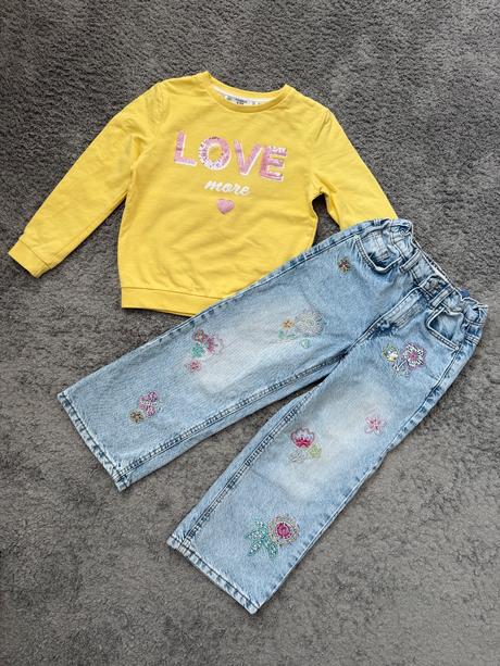 Široké rifle a mikinka v.110/116, terranova,110