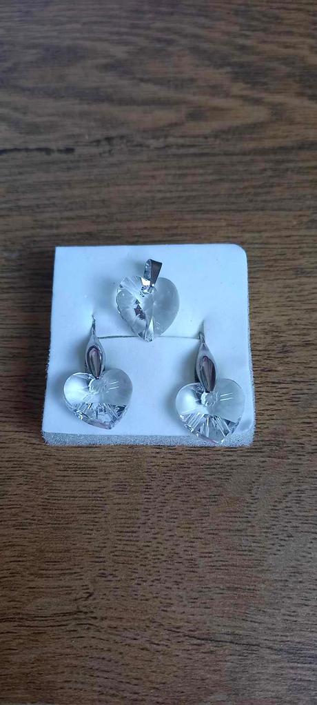 Swarovski náušnice a prívesok na náhrdelník, swarovski