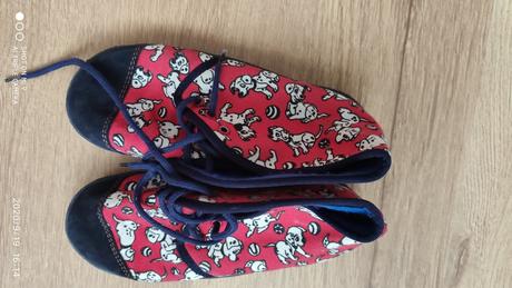 Dievcenske prezuvky, velkost 30,cervene, 30