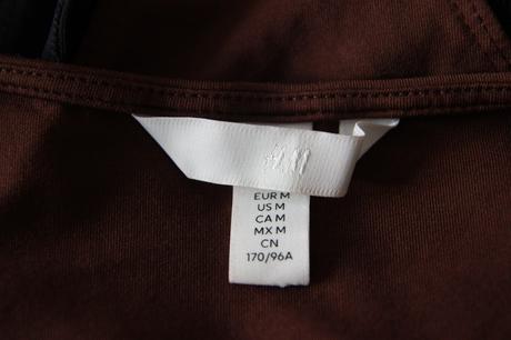 Hnedý body top, h&m m, h&m,m