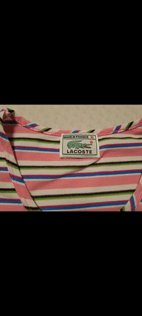 Pásikavé lacoste tričko, lacoste,xl