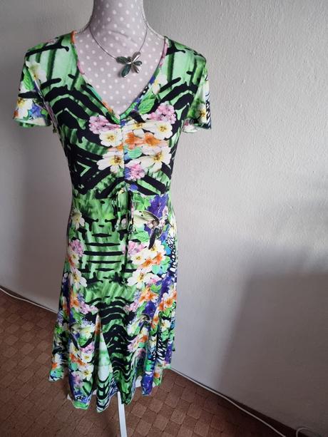 Farebné elastické šaty 36, 36