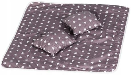 Stan pre deti teepee, típí s výbavou - šedý s bodk,