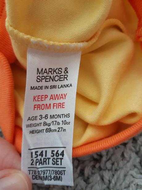 Riflíky na traky + bodynko marks & spencer, marks & spencer,68