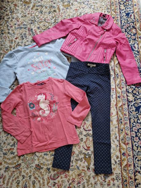 Modré nohavice mencestraky 122/128, marks & spencer,122