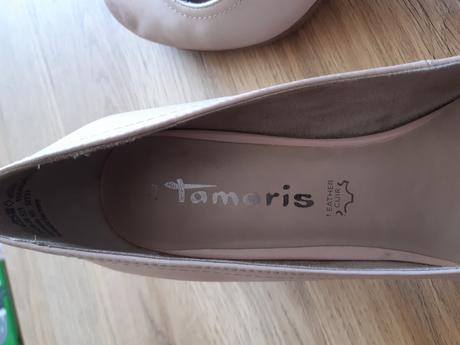 Celokožené lodičky, tamaris,39