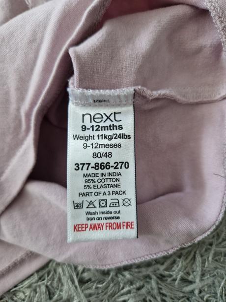 Dievčenské tričká s dlhým ruk. zn. next veľ. 74-80, next,80