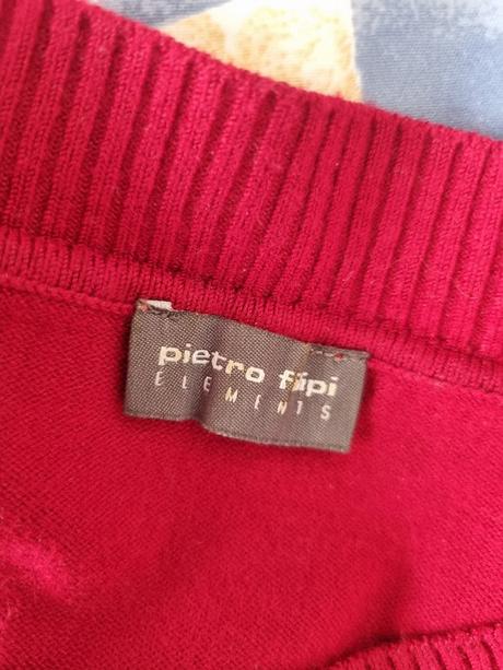 Červené pletené šaty  pietro filipi veľ. m, pietro filipi,m