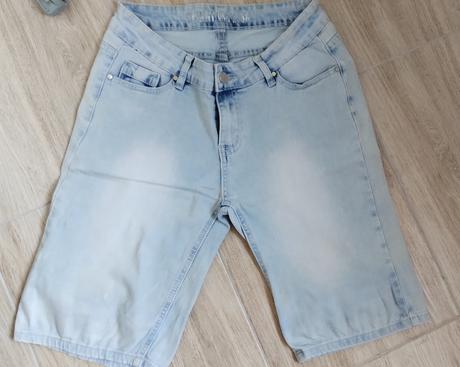 Dámske riflové kraťasy, 38