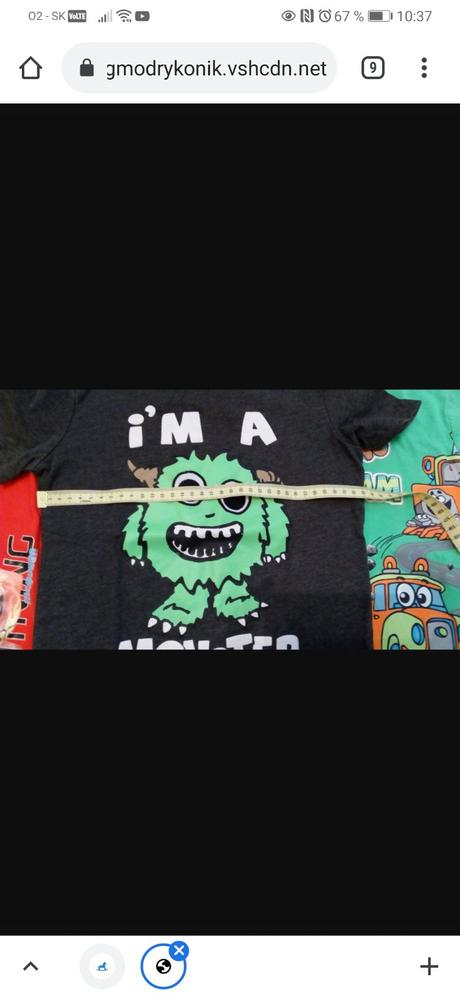 Balík tričiek do skolky, 110